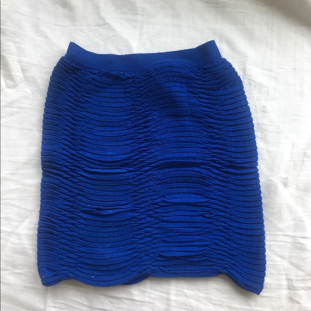 Nikibiki Royal Blue Ruched Stretch Mini Skirt – One Size